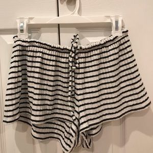 black and white striped old navy shorts